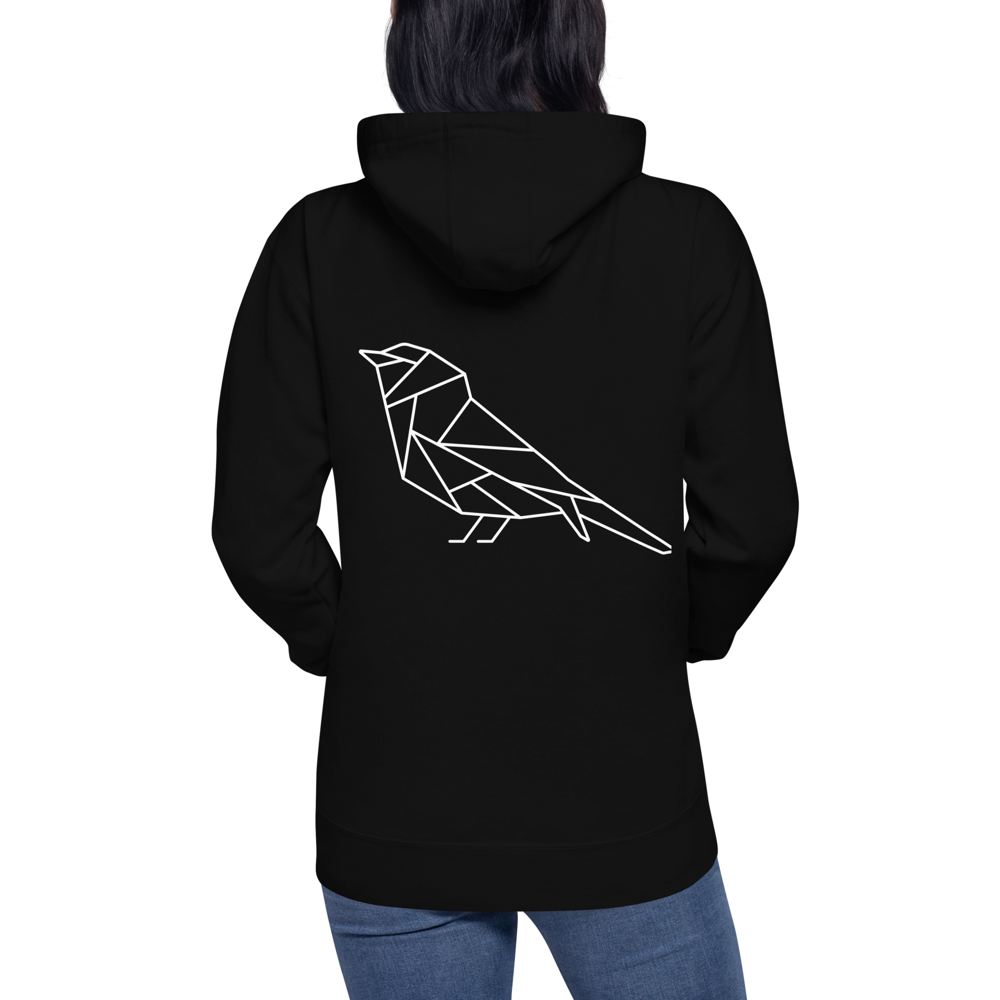 Black Hoodie St. Louis Park Orioles Geometric Design on back