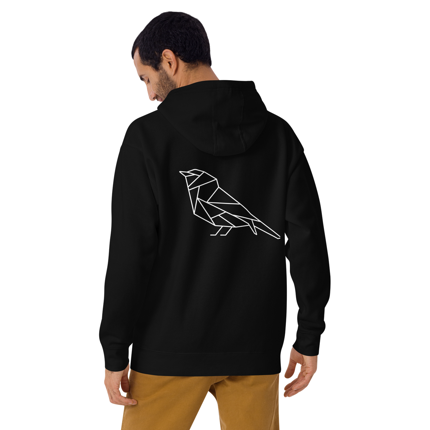 Black Hoodie St. Louis Park Orioles Geometric Design on back