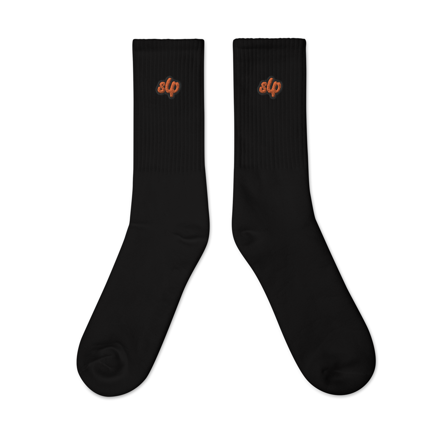 St. Louis Park Orioles Embroidered Crew Sock SLP Black