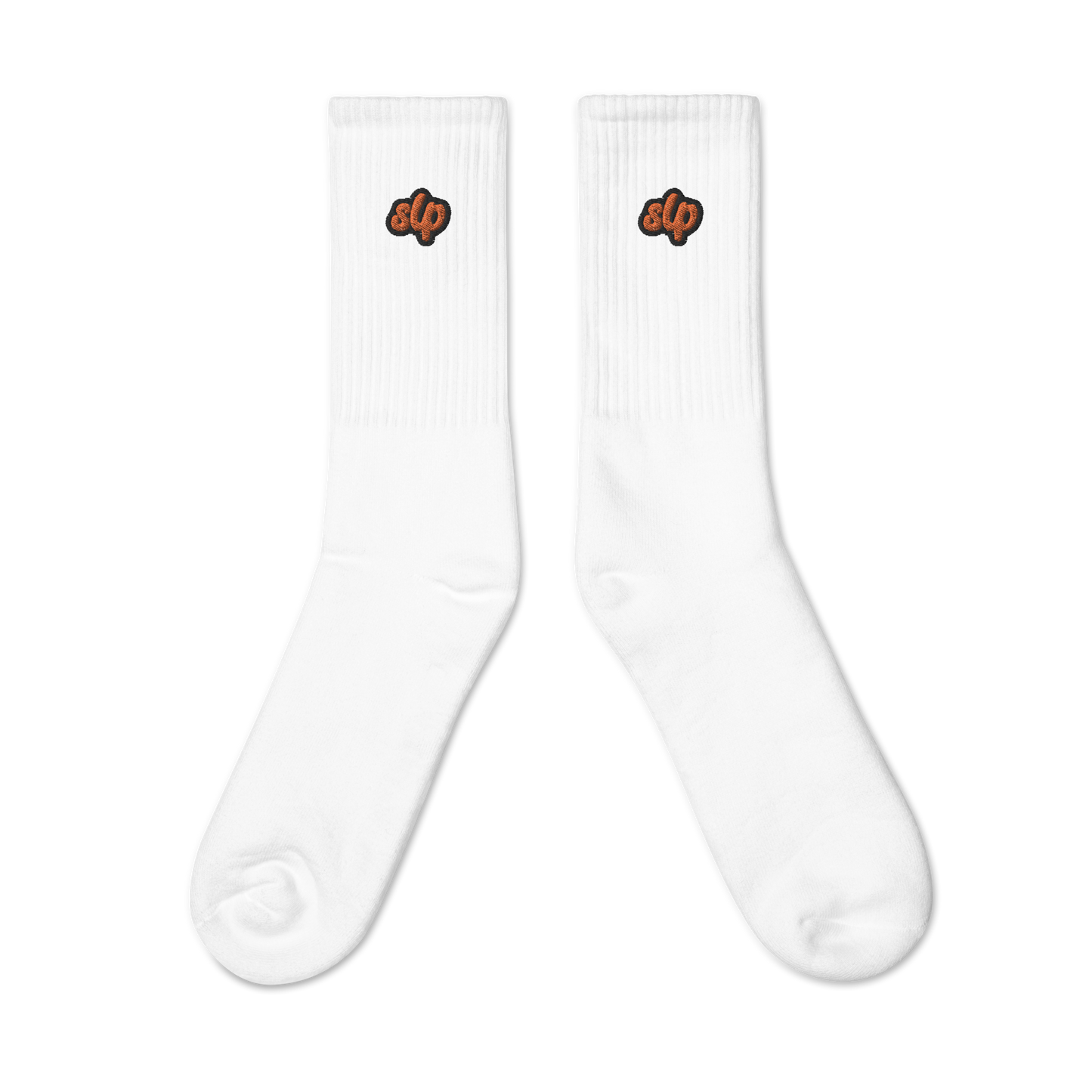 St. Louis Park Orioles Embroidered Crew Sock SLP White