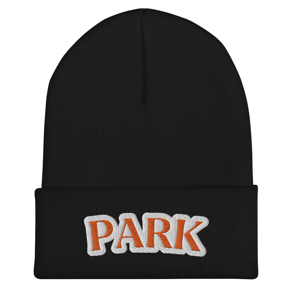 Black Embroidered Park Cuffed St. Louis Park Orioles Beanie Hat Winter