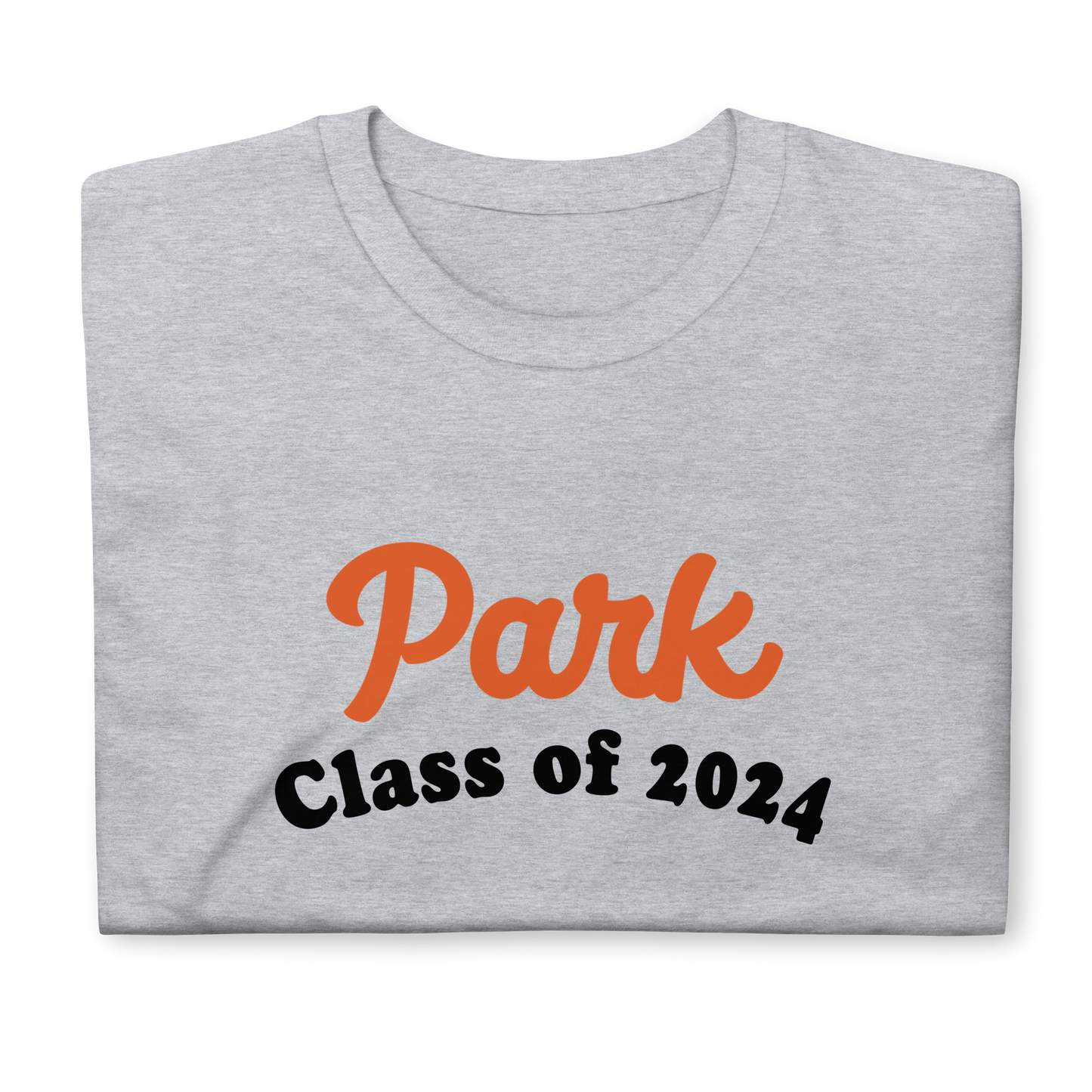 St. Louis Park Orioles Class of 2024 Short-Sleeve Gray T Shirt with Oriole on Sleeve