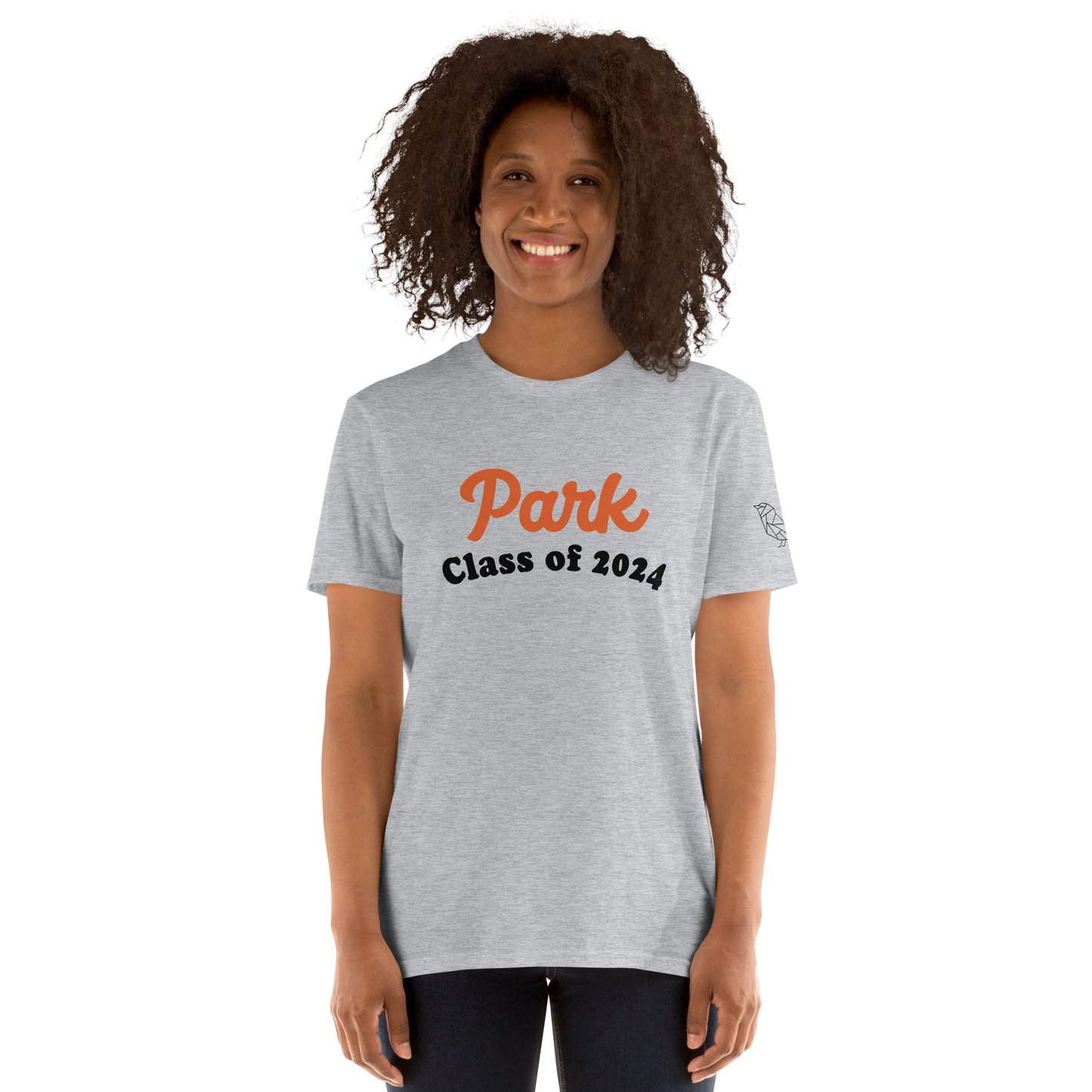 St. Louis Park Orioles Class of 2024 Short-Sleeve Gray T Shirt with Oriole on Sleeve