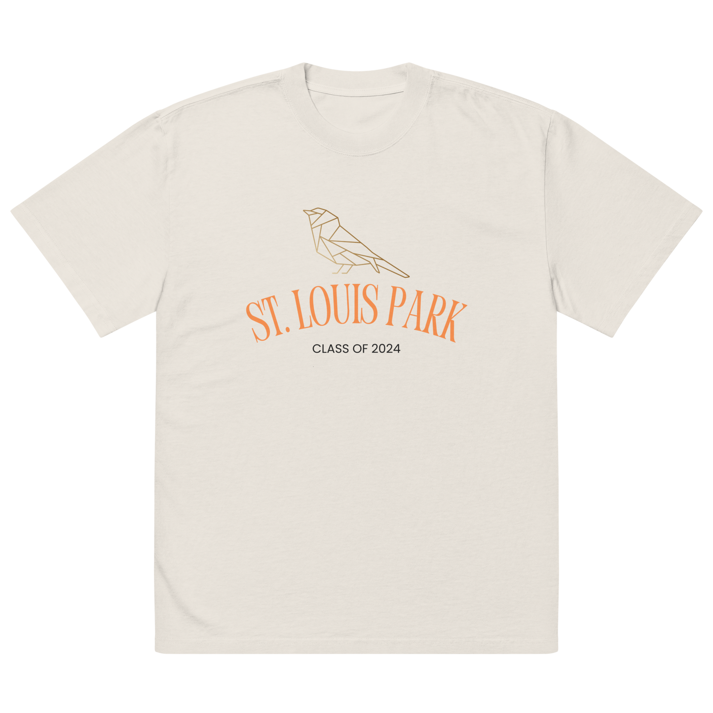 ST. Louis PArk Orioles Class of 2024 Bone Oversized T shirt