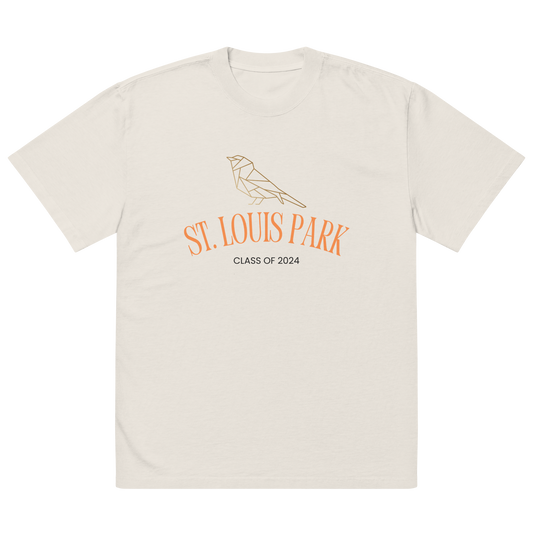 ST. Louis PArk Orioles Class of 2024 Bone Oversized T shirt