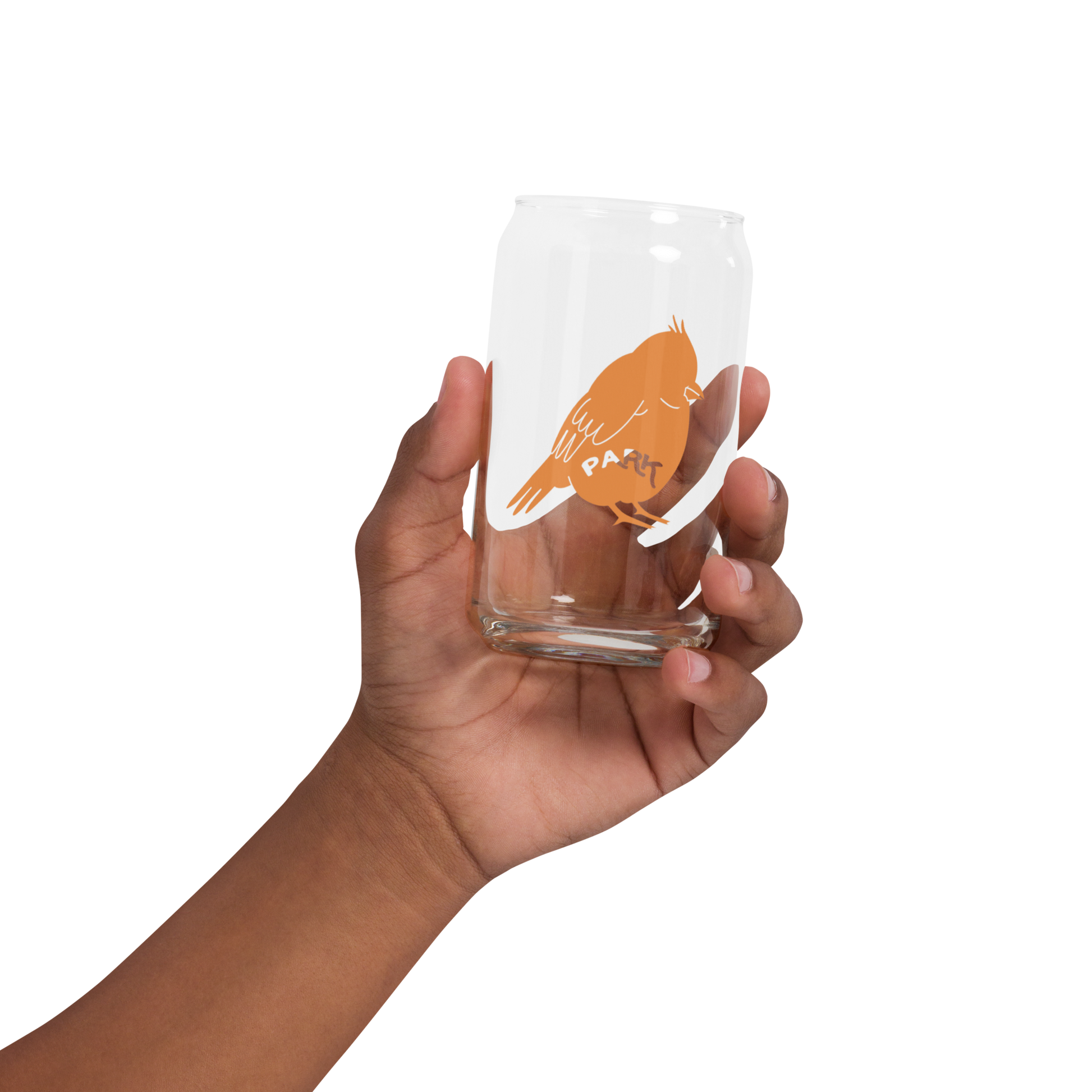 St. Louis Park Cup Glass Orange Oriole SLP
