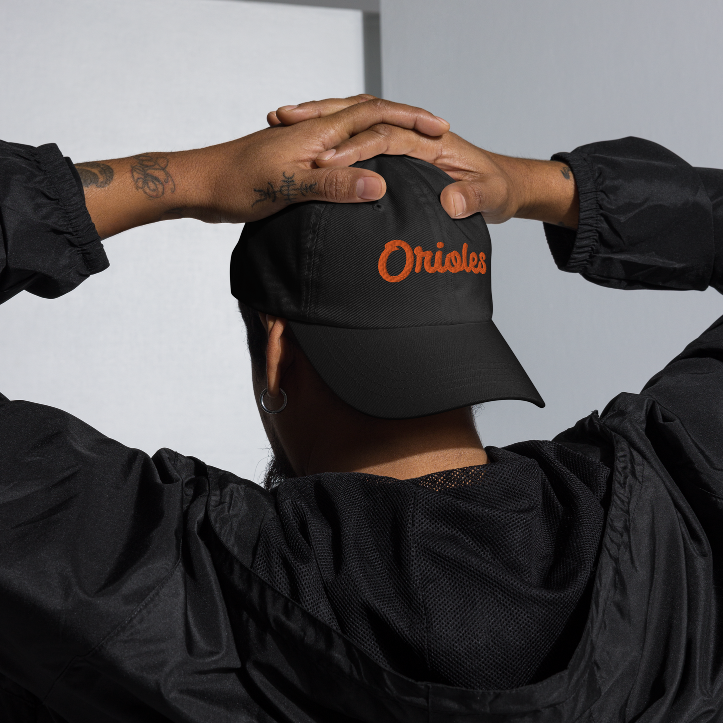 St. Louis Park Classic Dad Hat Orioles Embroidered Orange Black Hat