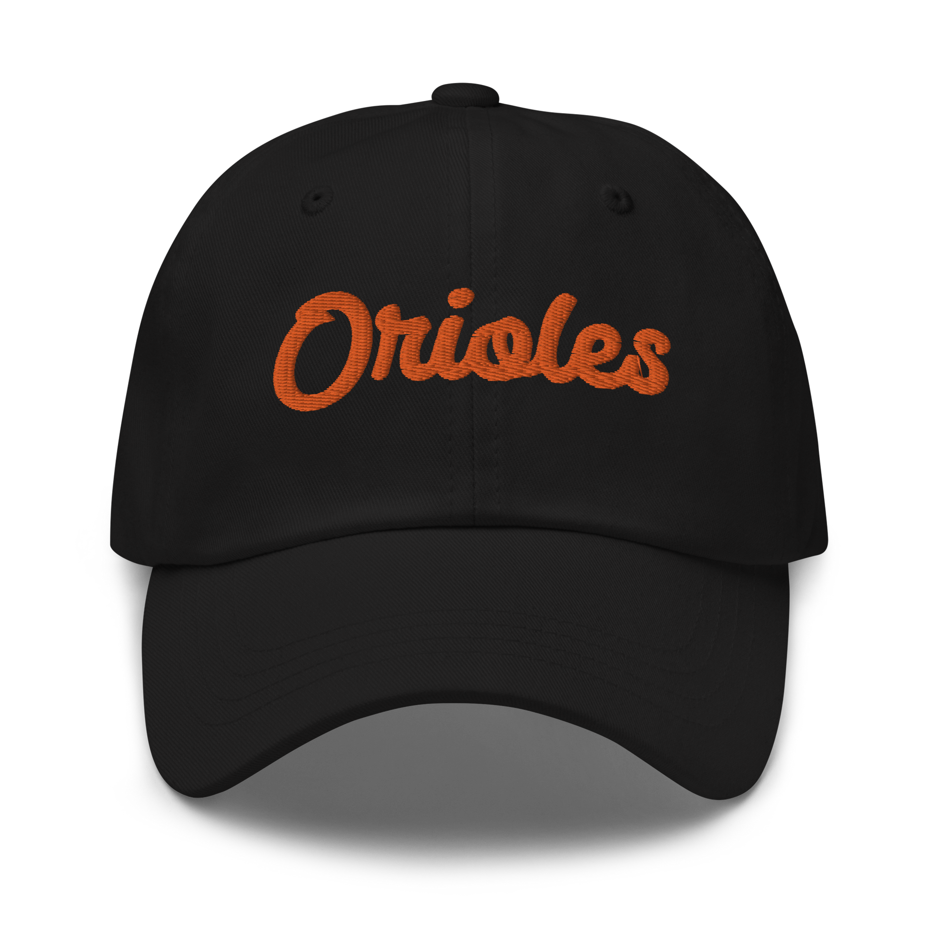 St. Louis Park Classic Dad Hat Orioles Embroidered Orange Black Hat
