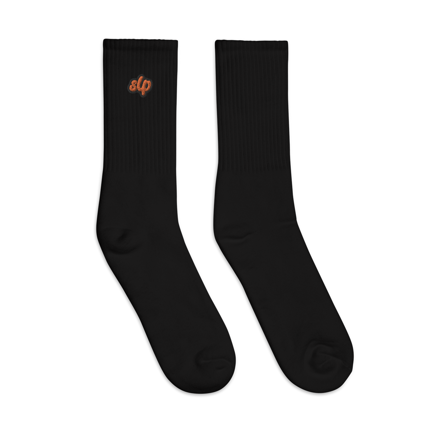 St. Louis Park Orioles Embroidered Crew Sock SLP Black