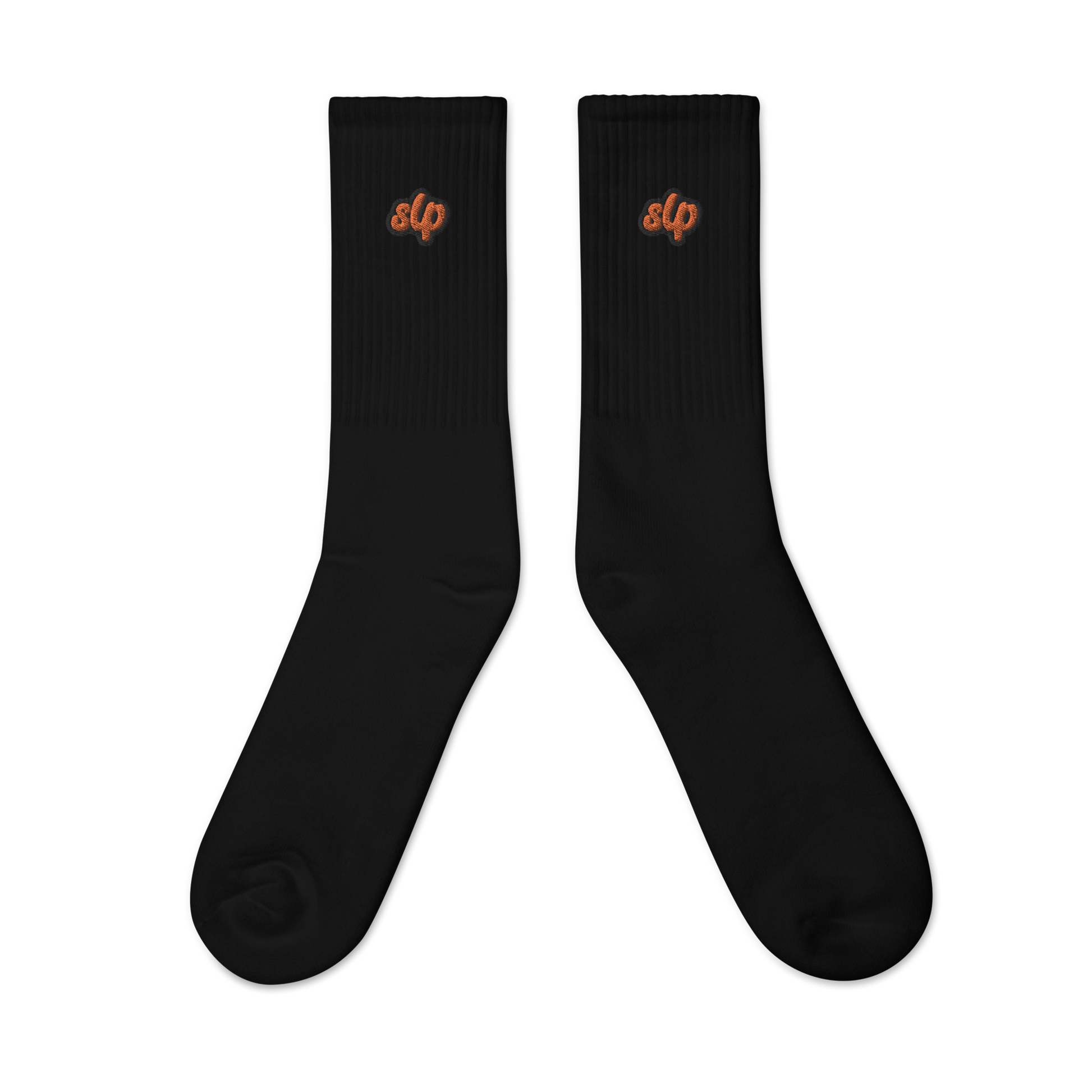 St. Louis Park Orioles Embroidered Crew Sock SLP Black