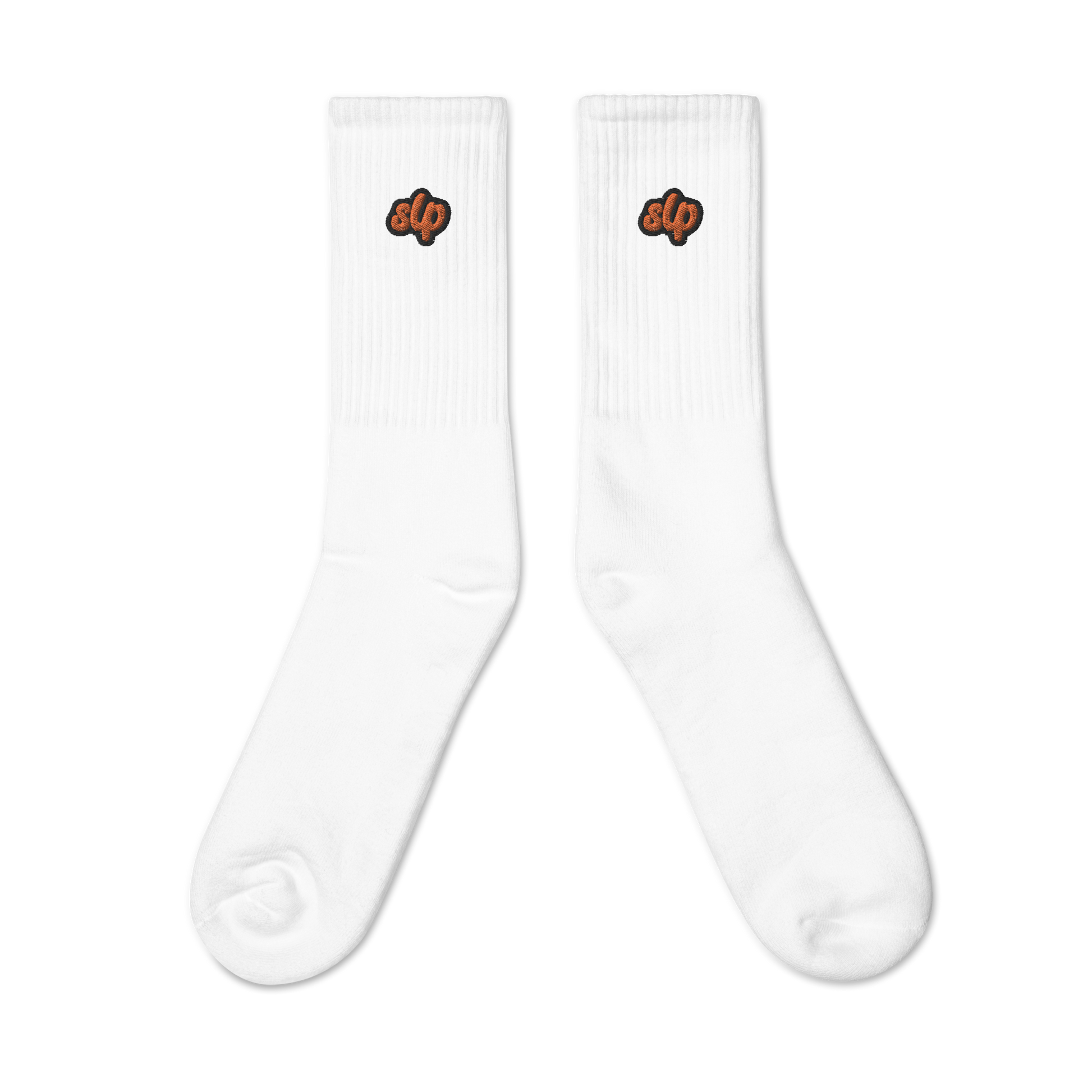 St. Louis Park Orioles Embroidered Crew Sock SLP White