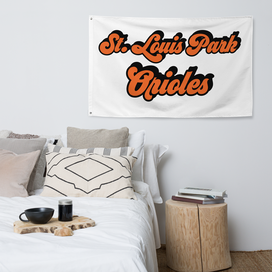 St. Louis Park Orioles SLP Flag White
