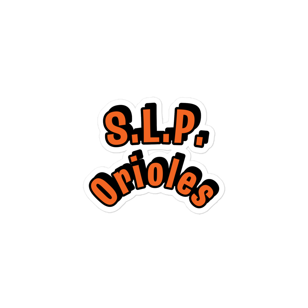 St. Louis Park S.L.P. Orioles Bubble-free Stickers