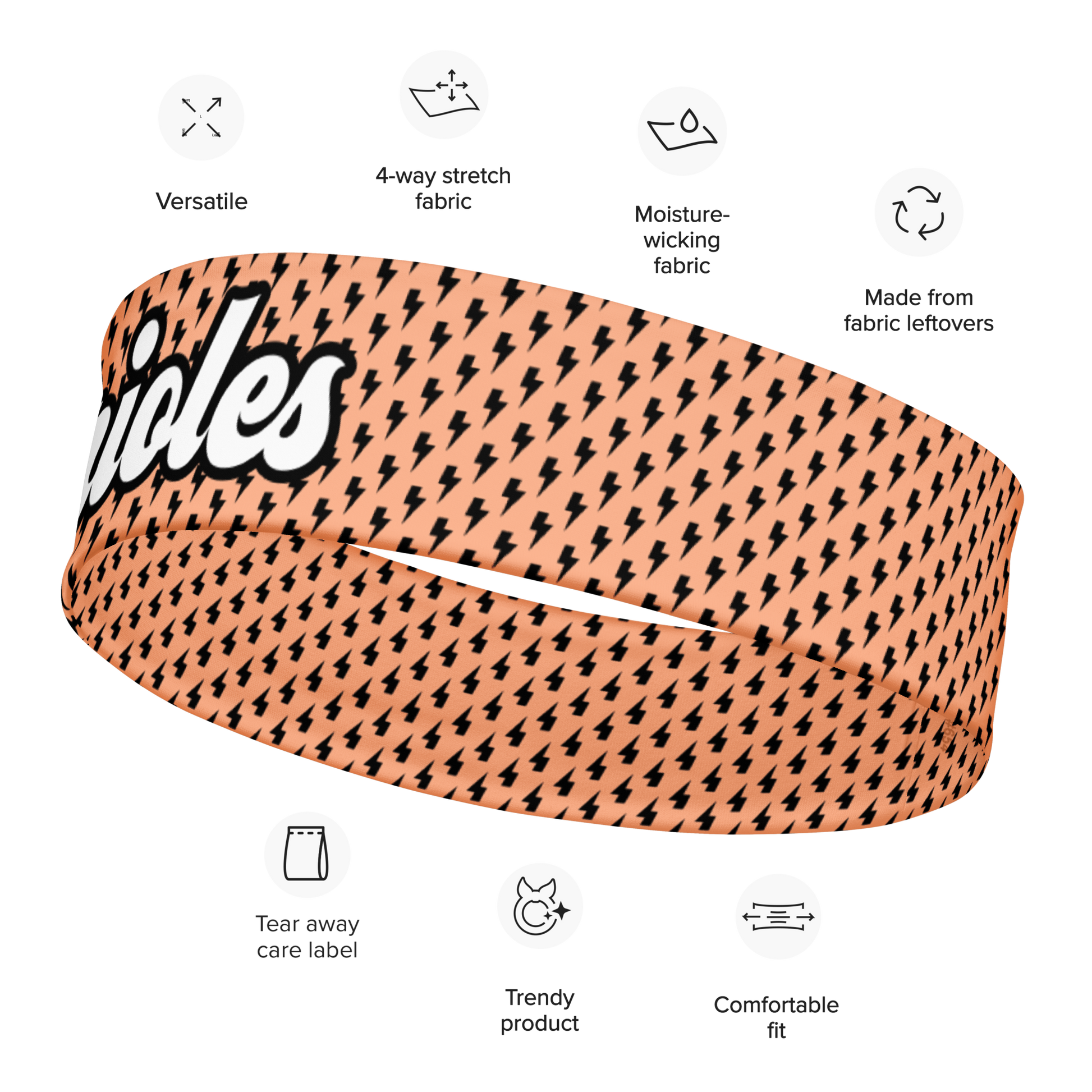 St Louis Park Orioles Lightning Orange Headband