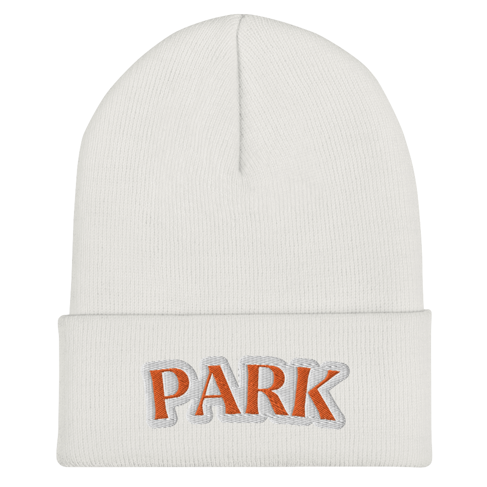 White Embroidered Park Cuffed St. Louis Park Orioles Beanie Hat Winter