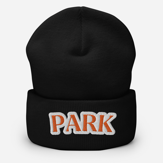 Black Embroidered Park Cuffed St. Louis Park Orioles Beanie Hat Winter