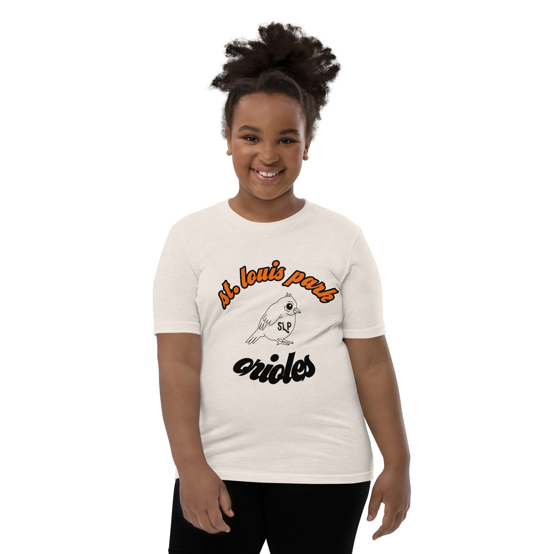 St louis park orioles T shirt youth kids shirt heather dust
