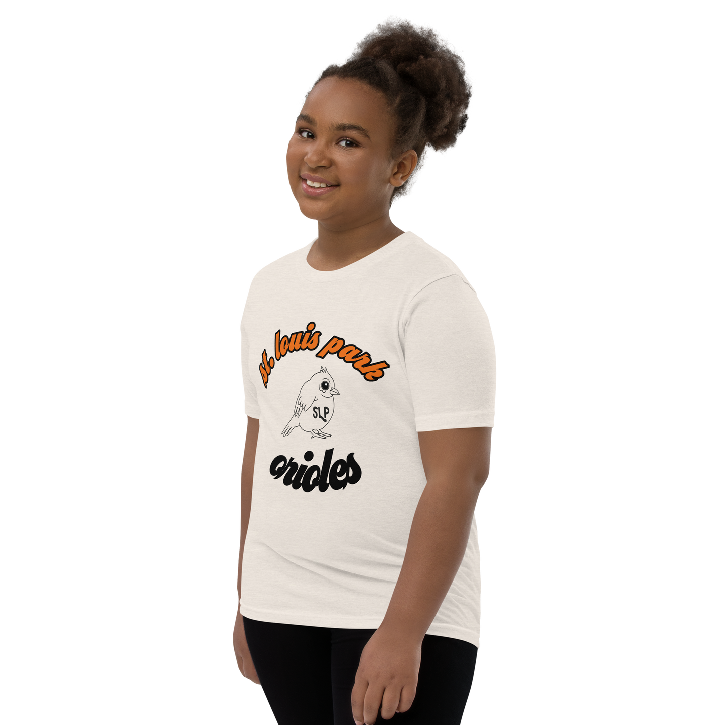 St louis park orioles T shirt youth kids shirt heather dust