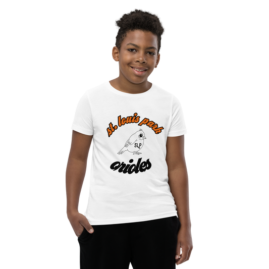 St louis park orioles T shirt youth kids shirt white