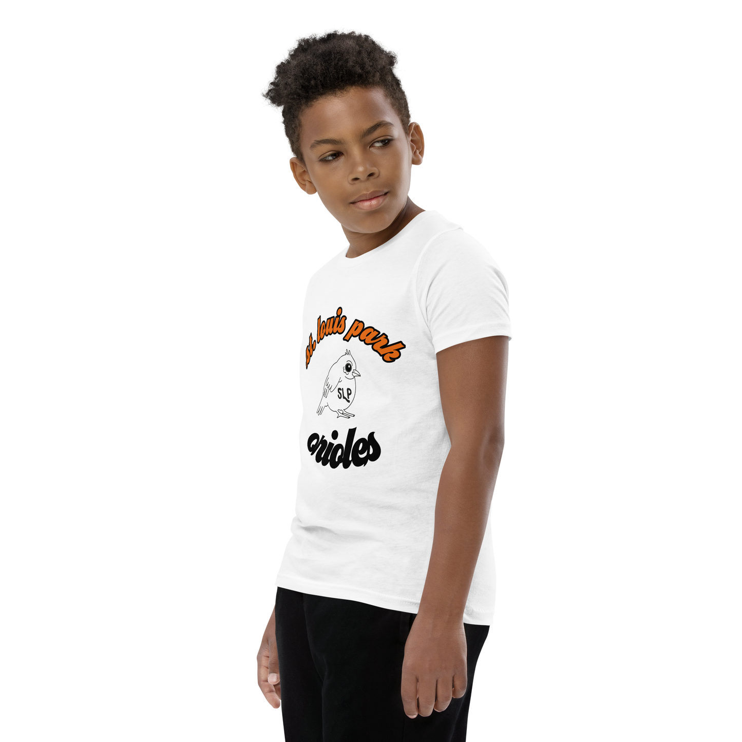 St louis park orioles T shirt youth kids shirt white
