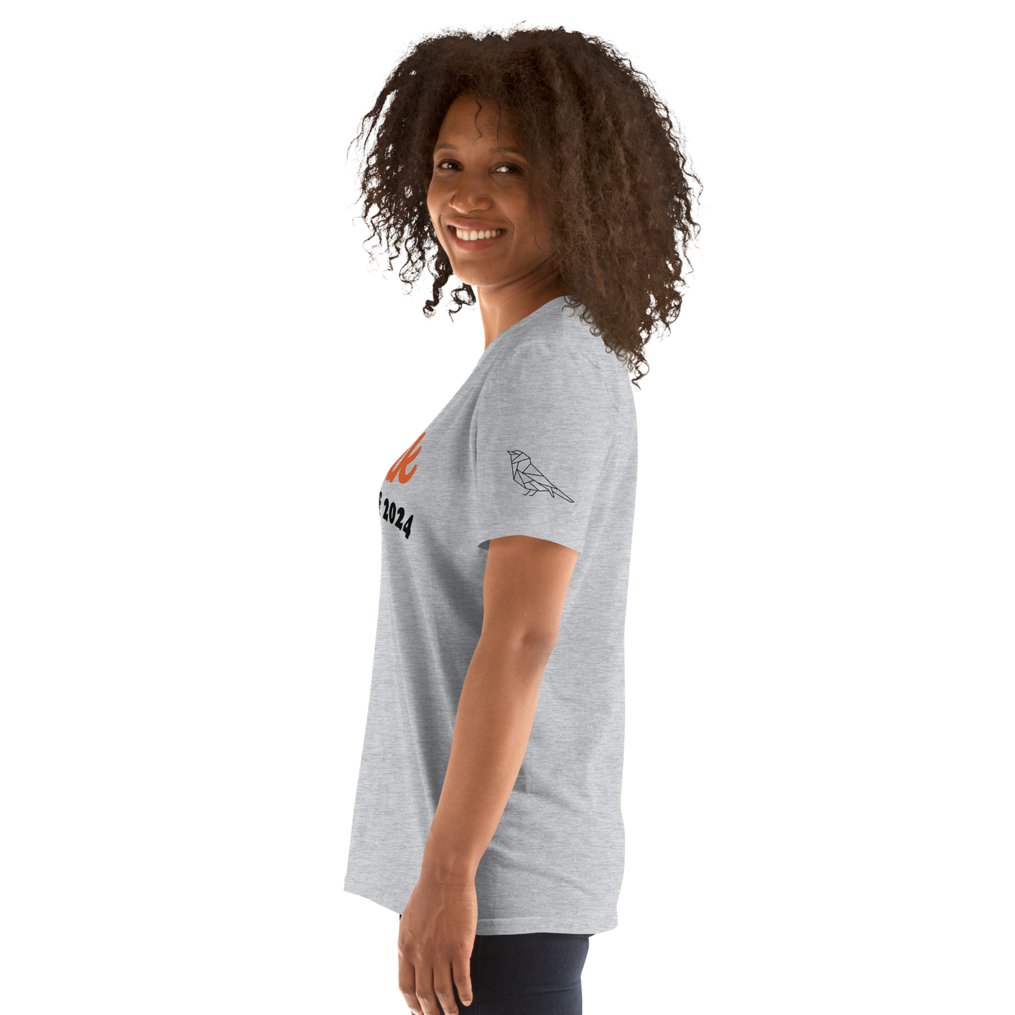 St. Louis Park Orioles Class of 2024 Short-Sleeve Gray T Shirt with Oriole on Sleeve